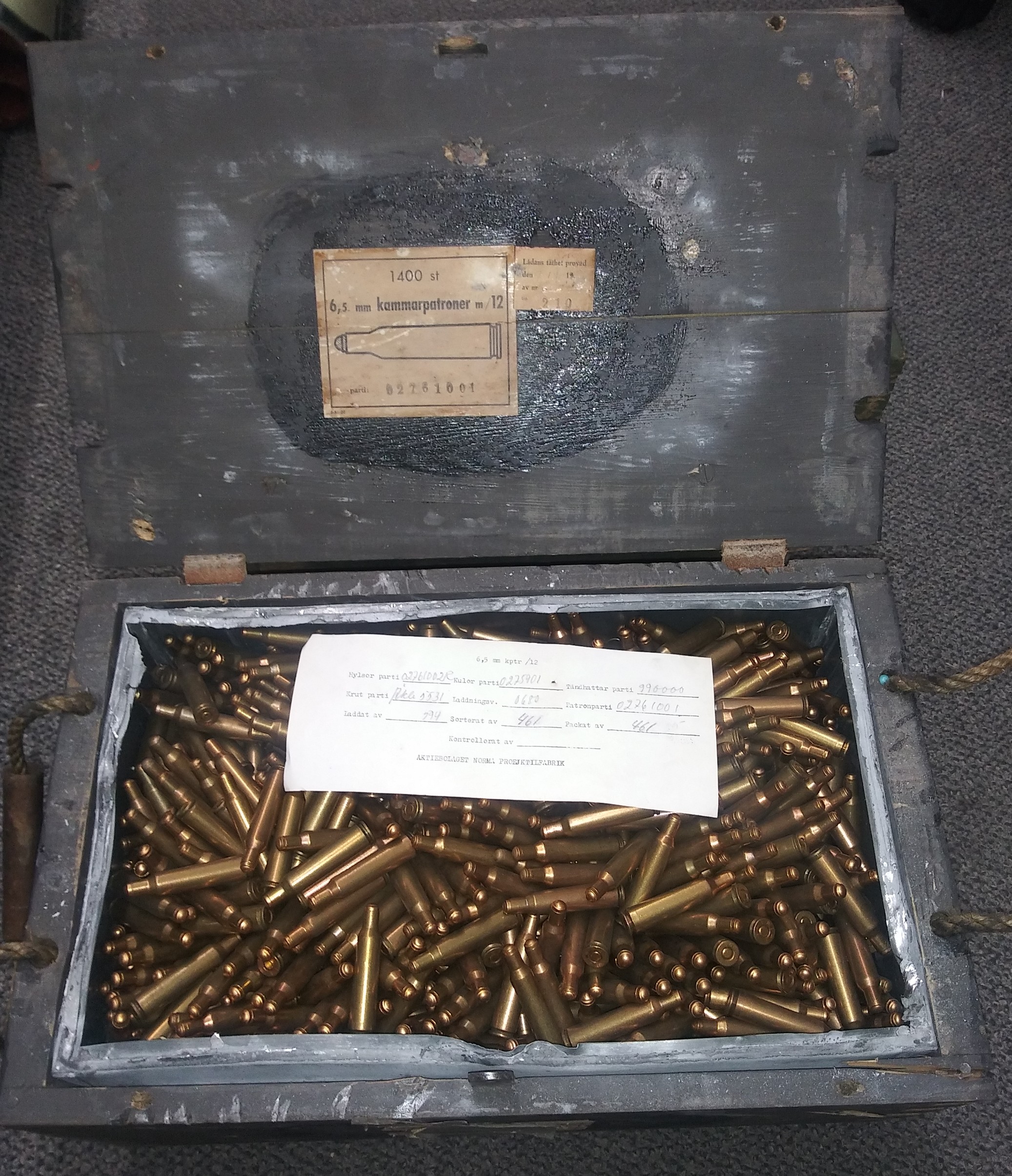 SWEDISH 6.5X55 PRACTICE AMMUNITION 1400 ROUNDS